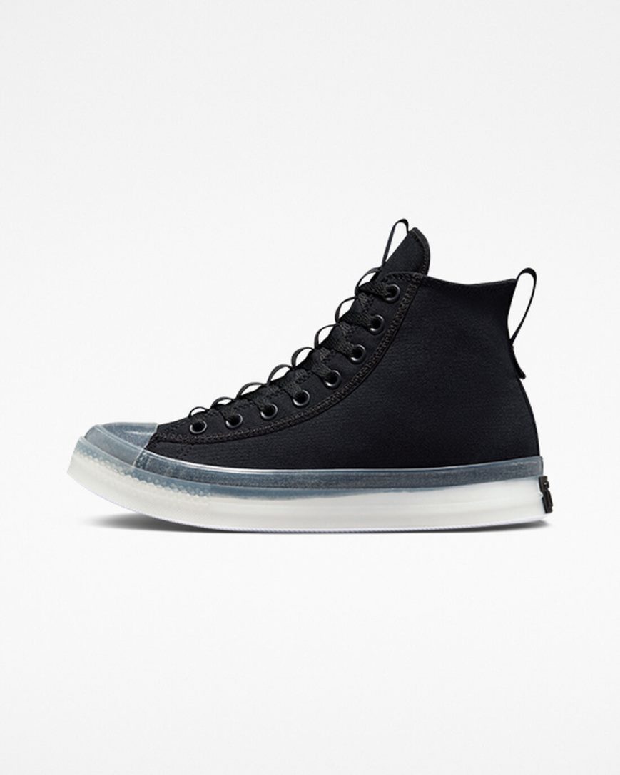 Dámské Boty Vysoké Converse Chuck Taylor All Star CX Explore Černé Bílé | CZ DBZT12